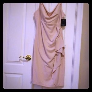 Blush pink spaghetti strap dress